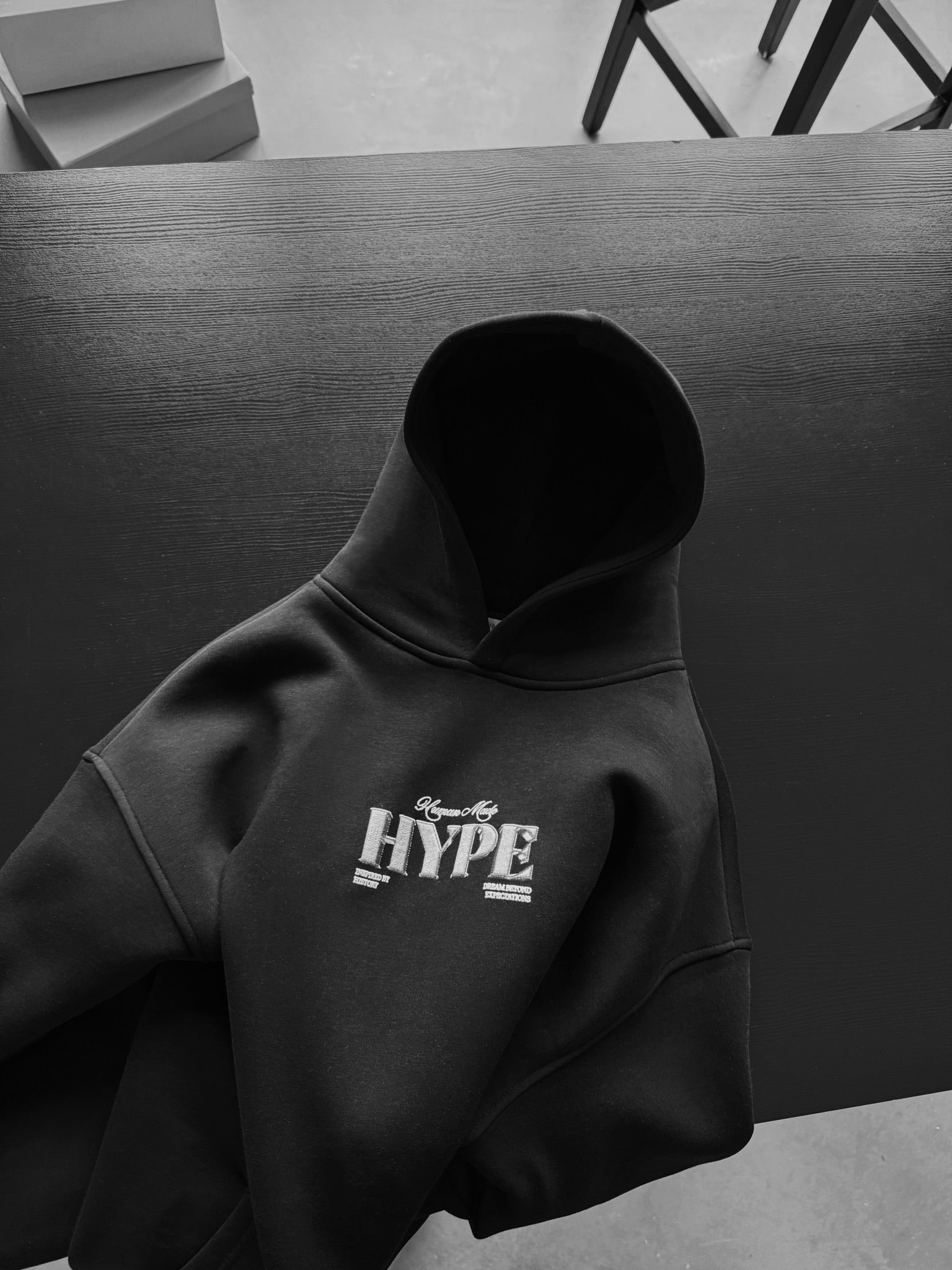 Oversize Hype Hoodie Black