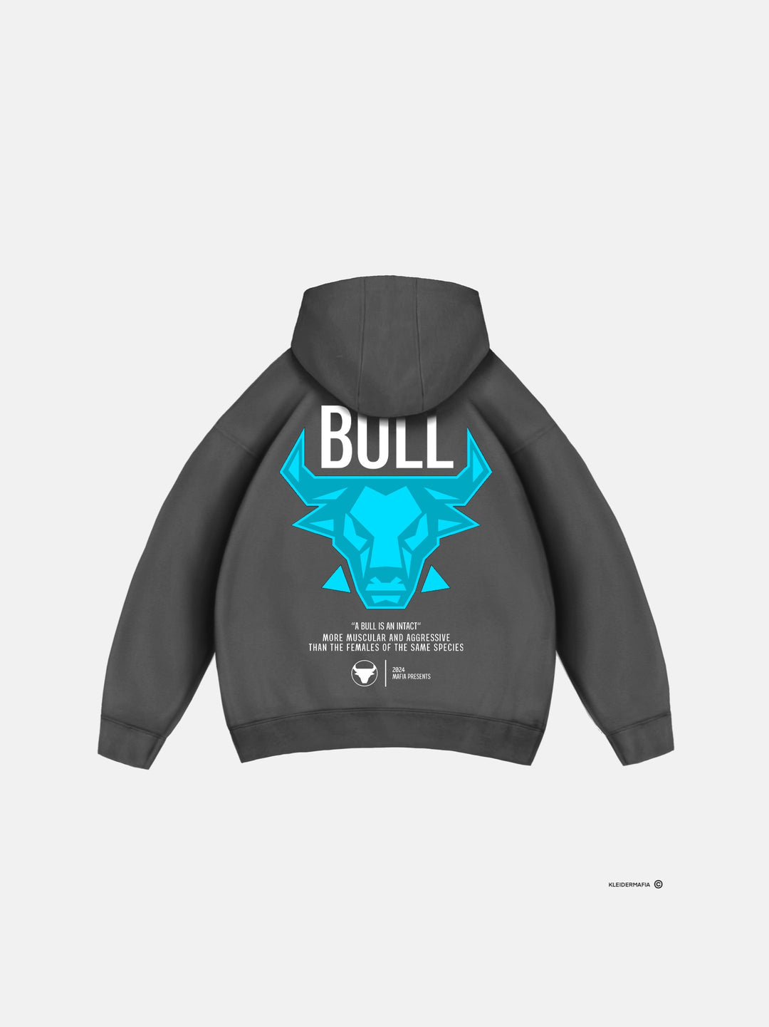 Oversize Bull Hoodie - Tornado Grey