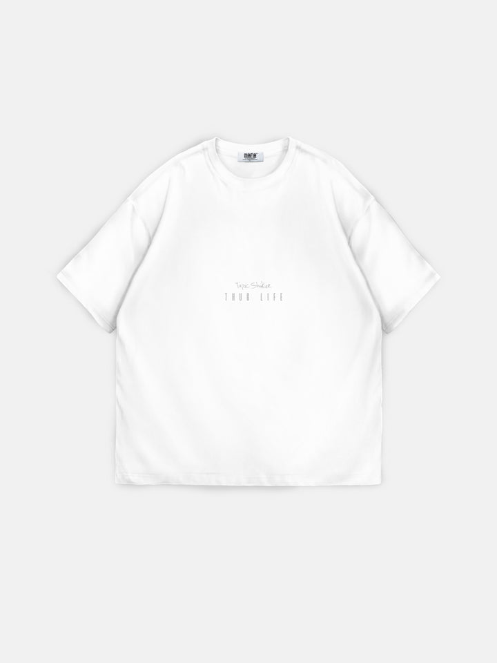 Oversize Tupac Shakur T-shirt - White