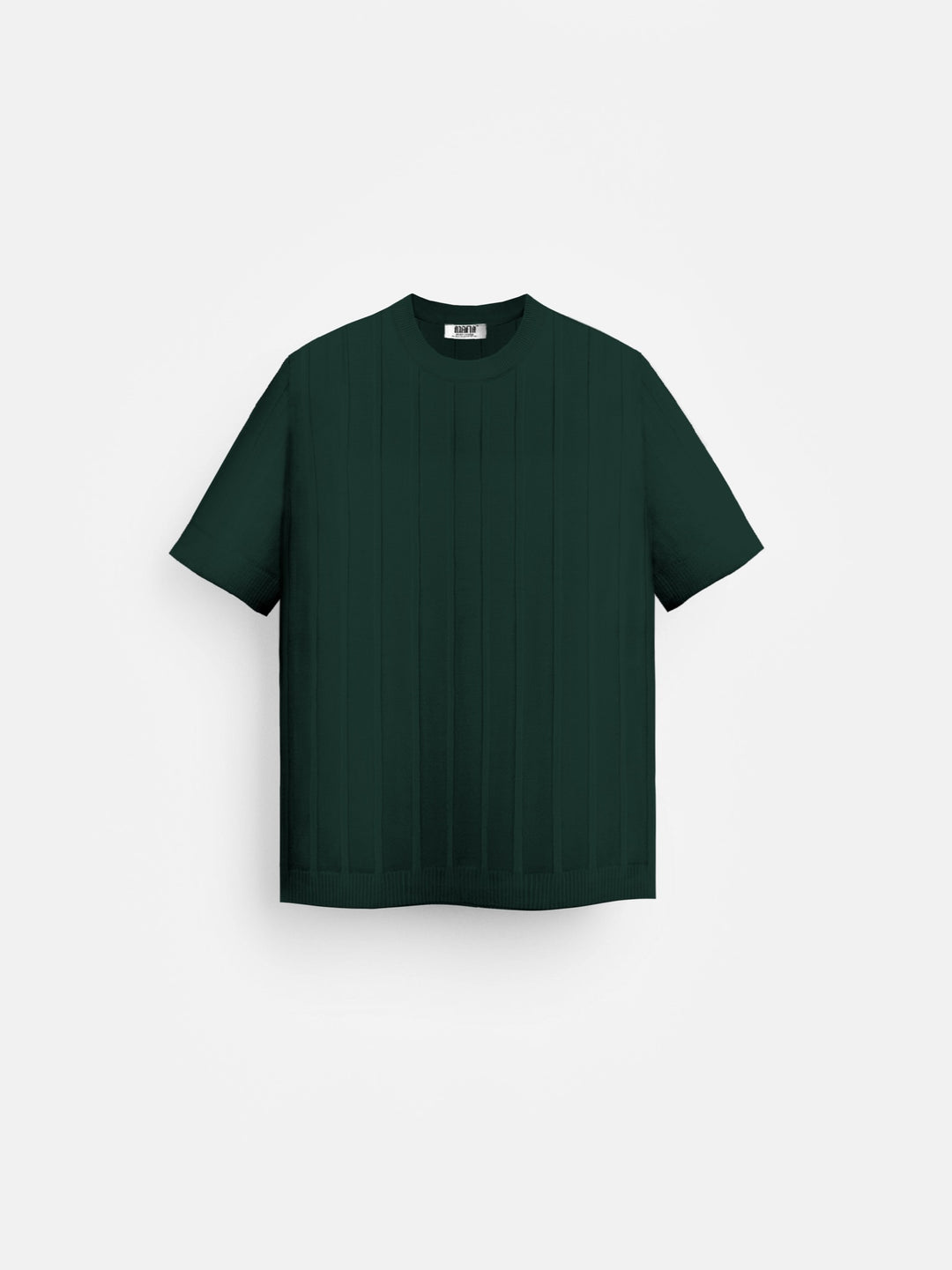 Oversize Wide Ribbed T-Shirt - Emerald Green