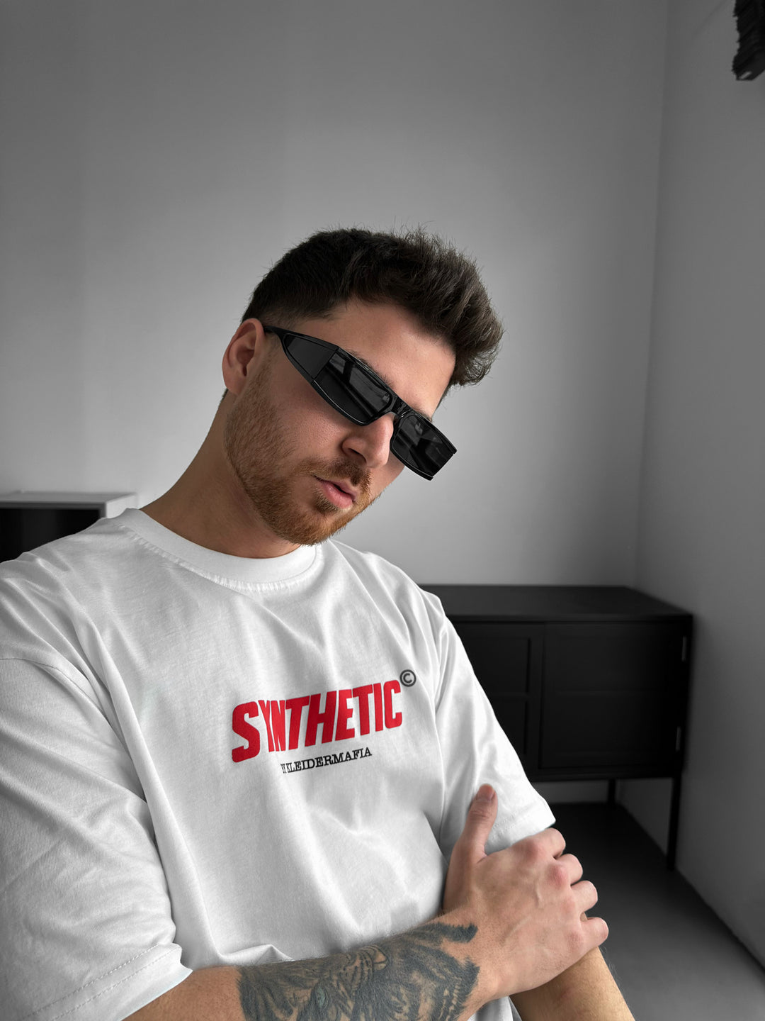 Oversize Synthetic T-shirt - Ecru