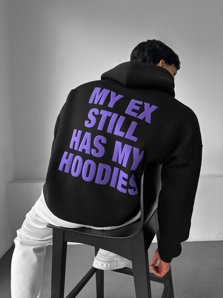 Oversize EX Part II Hoodie - Black and Purple