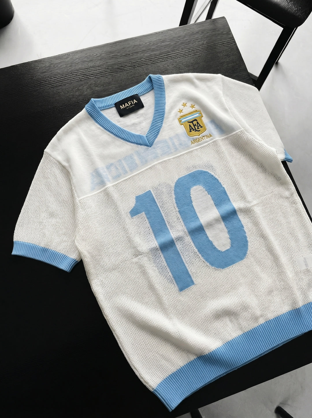Oversize Argentina Knit T-shirt - White