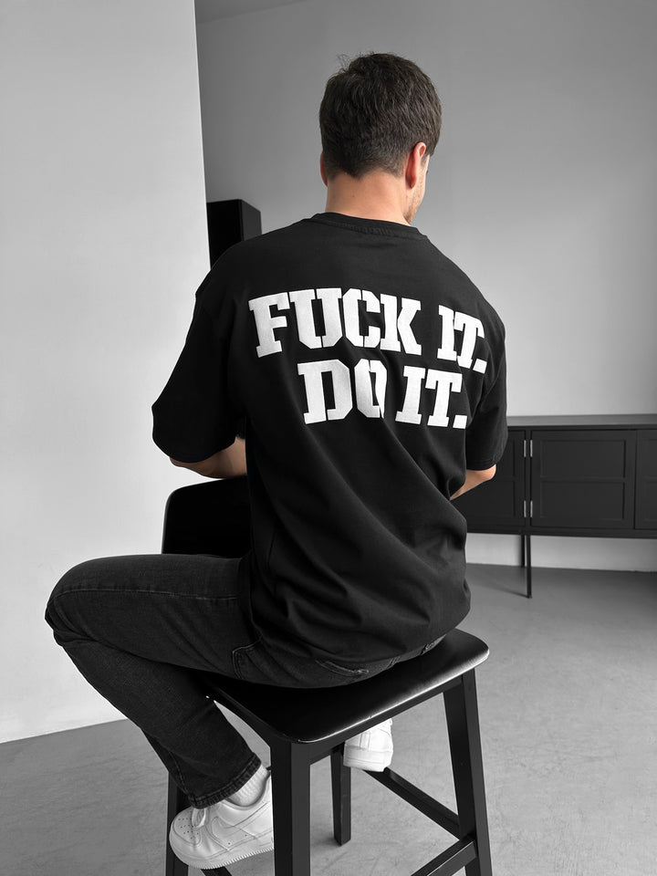 Oversize Do It T-shirt - Black