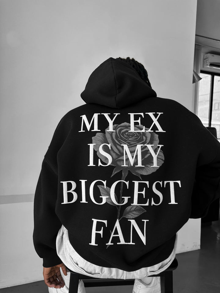Oversize “EX” Hoodie - Black