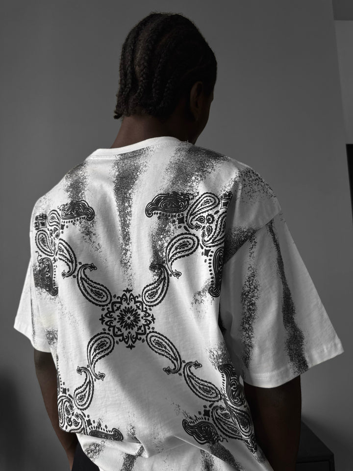 Oversize 'Sacred' T-Shirt - Ecru
