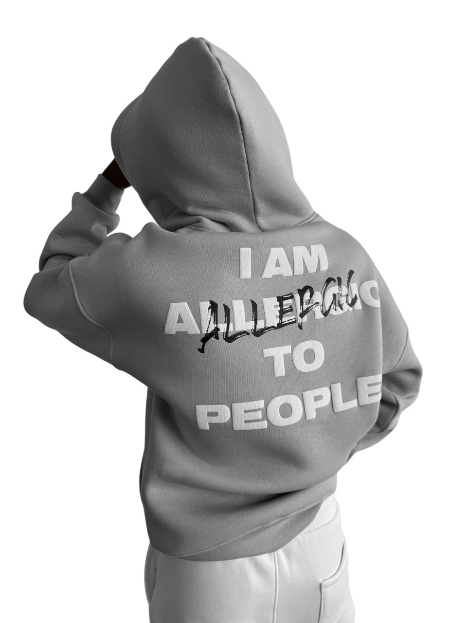 Oversize Allergic Hoodie - Grey