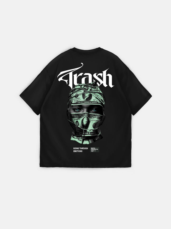 Oversize Trash T-shirt - Black