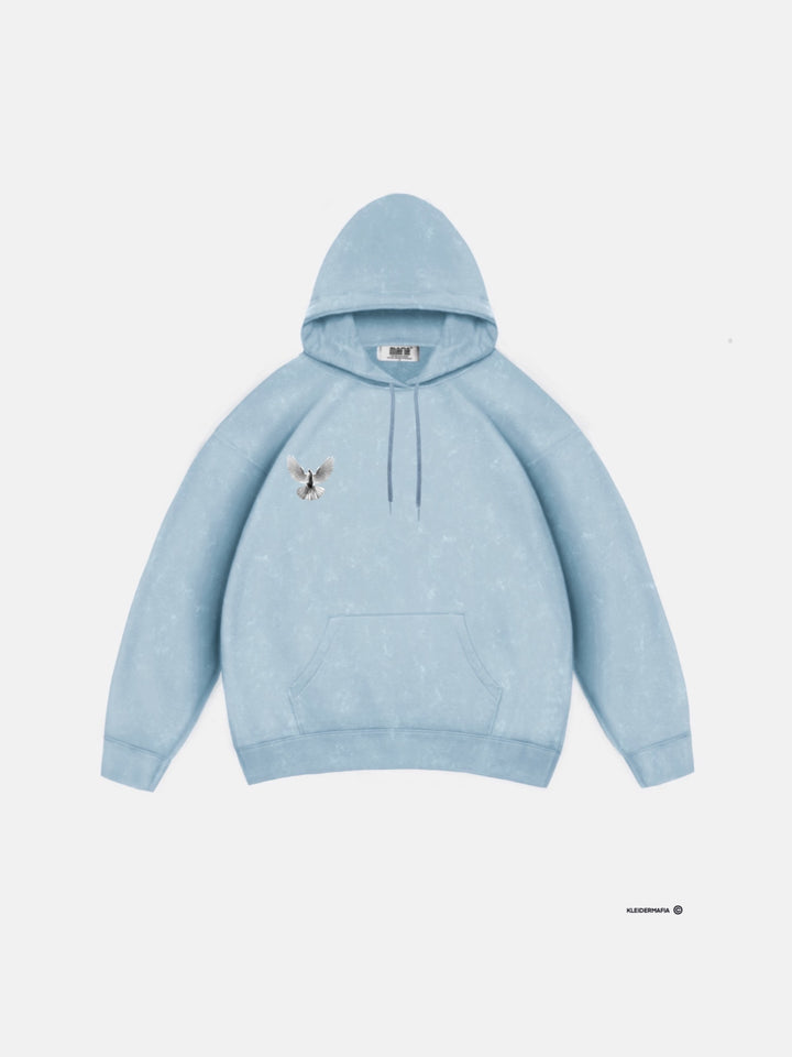 Oversize Pigeon Hoodie - Babyblue