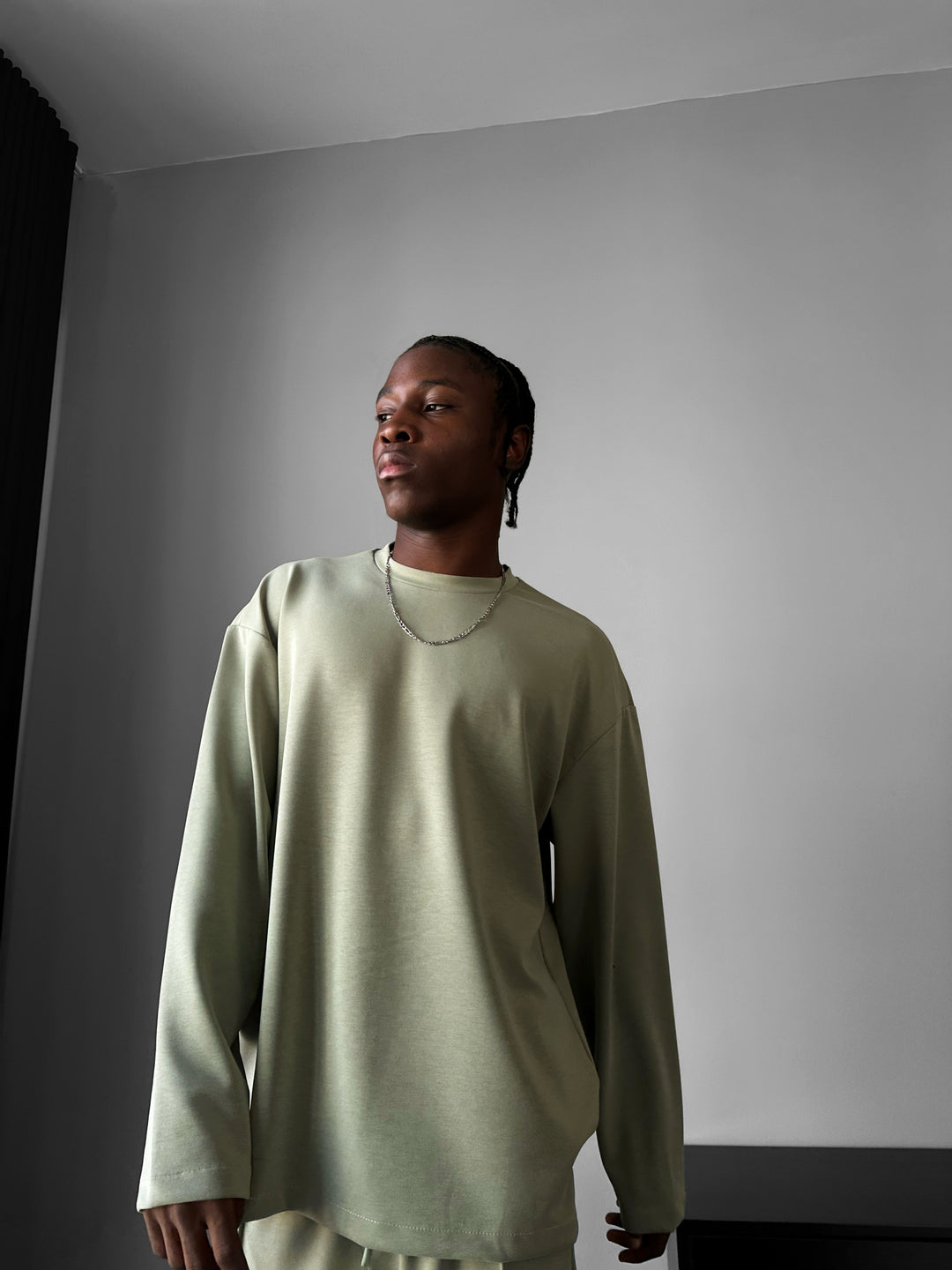 Oversize Modal Sweatshirt - Mint Green