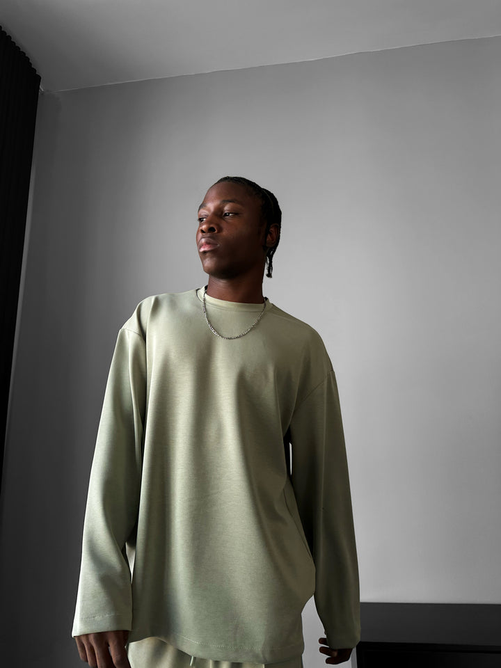 Oversize Modal Sweatshirt - Mint Green