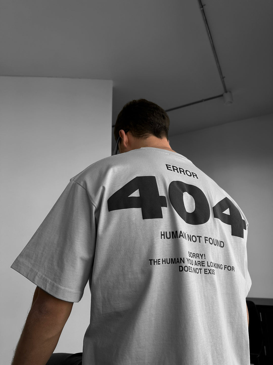 Oversize 404 T-shirt - Grey