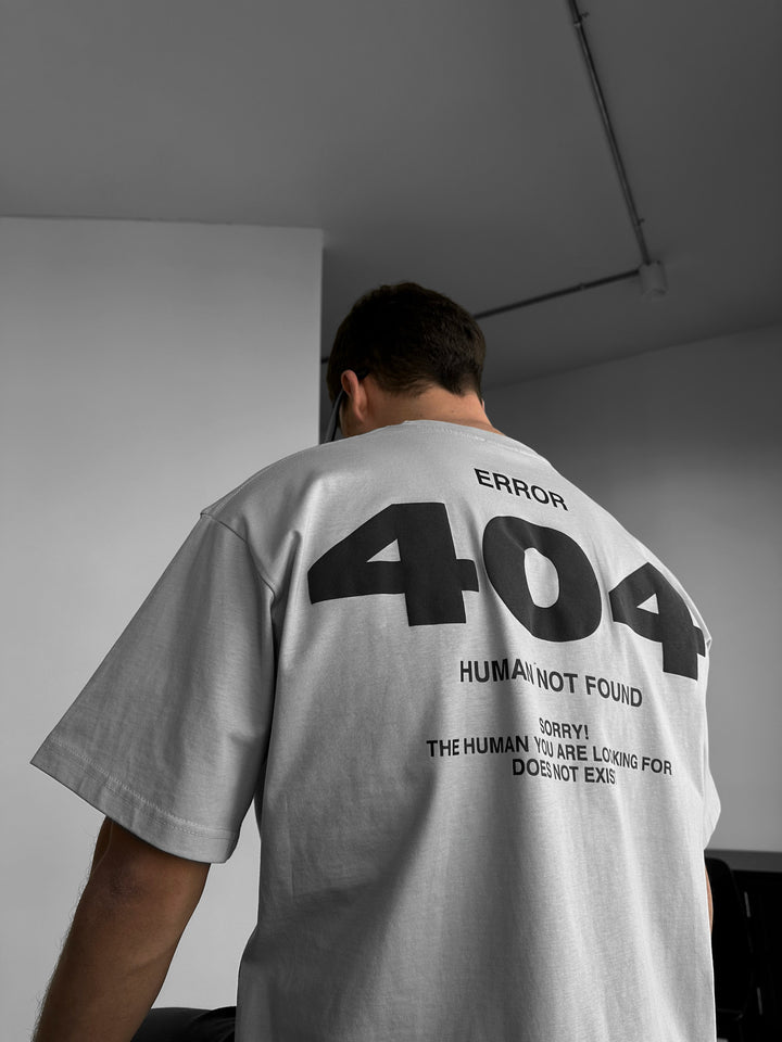 Oversize 404 T-shirt - Grey