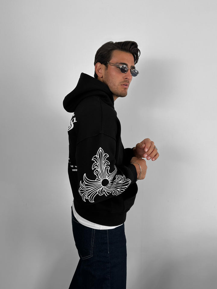Oversize Saints Hoodie - Black