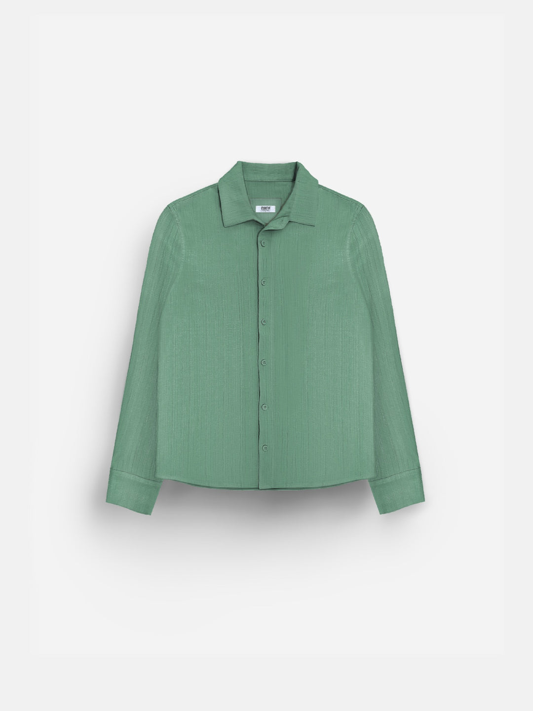 Regular Fit Pleated Shirt - Green