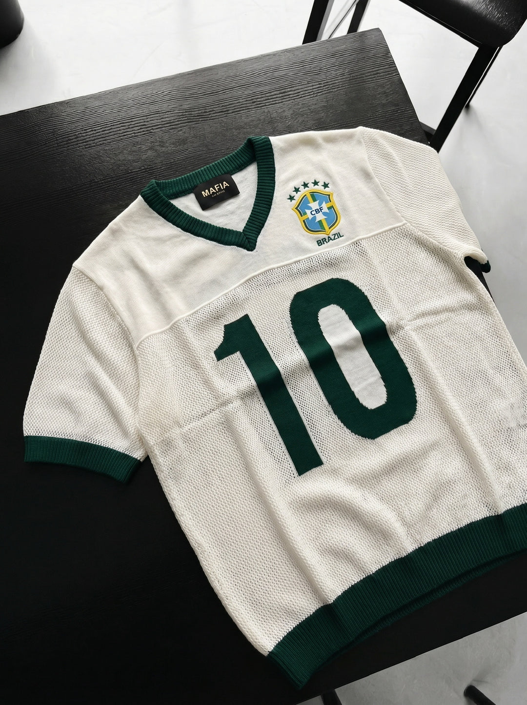 Oversize Brazil Knit T-shirt - White