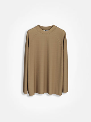 Slim Fit Knit Sweater - Light Brown