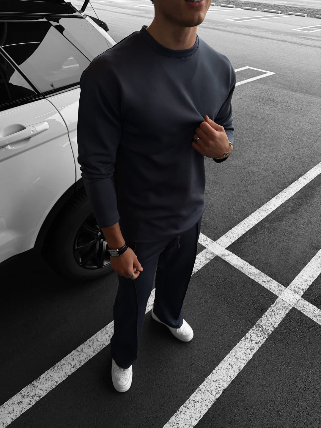 Oversize Diver Sweatshirt - Anthracite