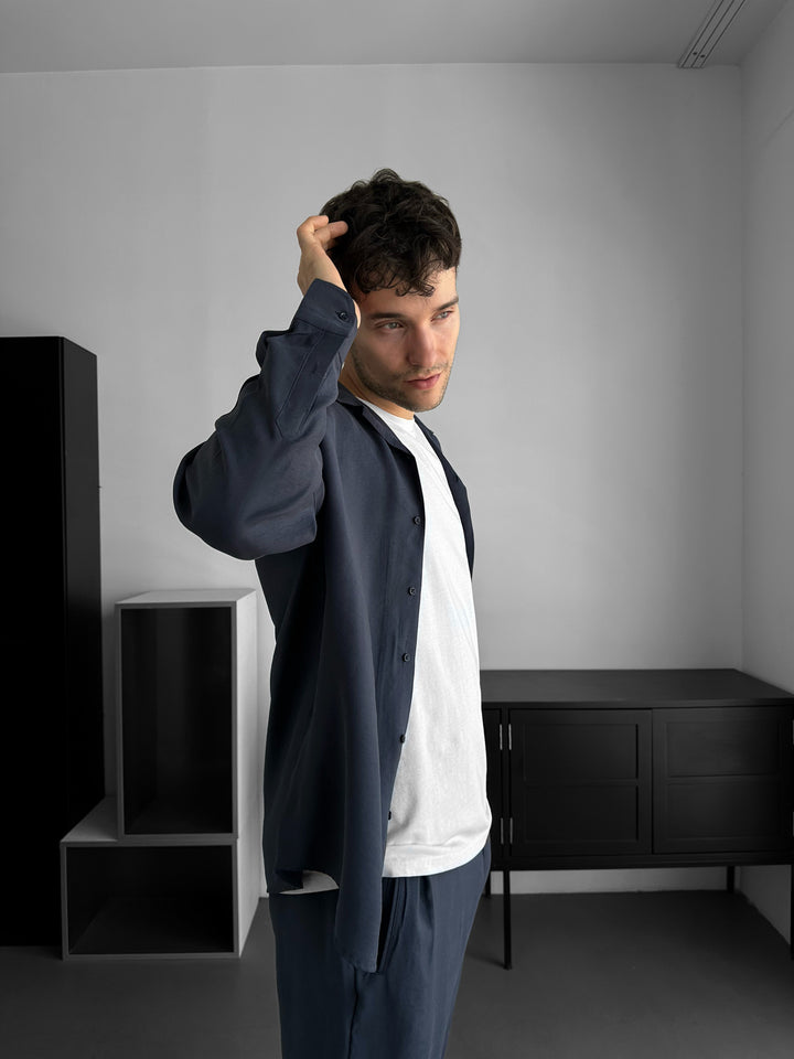 Regular Fit Shirt - Navy Blue