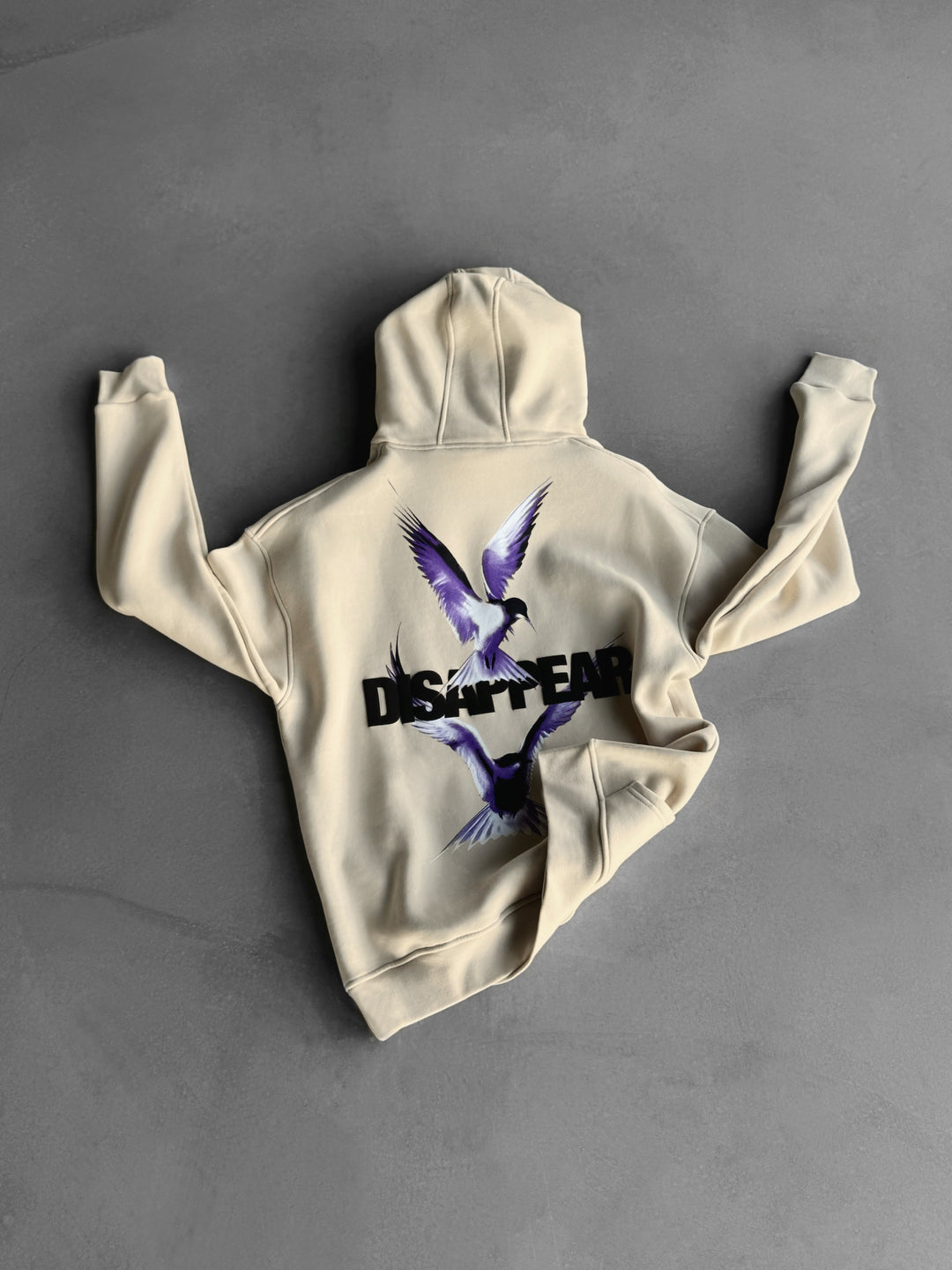 Oversize Disappear Hoodie - Beige