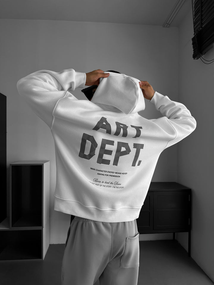 Oversize Art Dept. Hoodie - Ecru