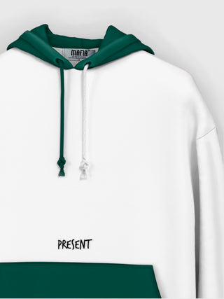 Oversize two color Hoodie - Green