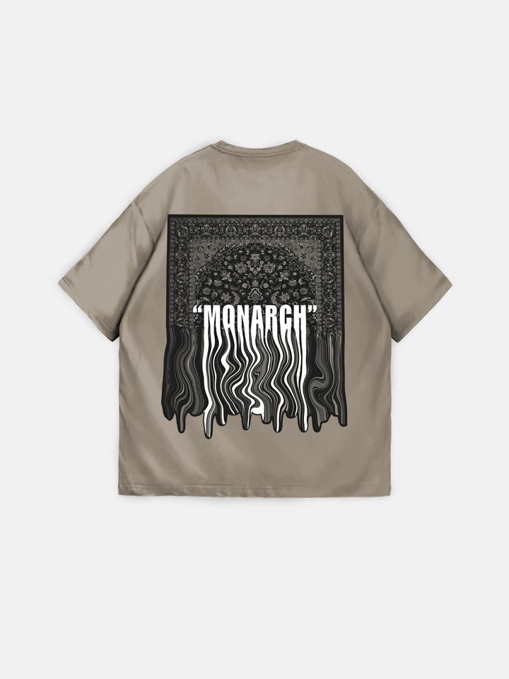 Oversize "Monarch" T-Shirt - Beige