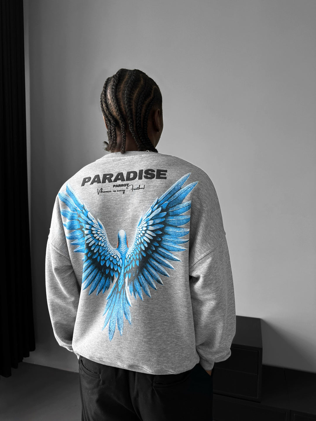 Oversize Paradise Sweater - Grey Melange