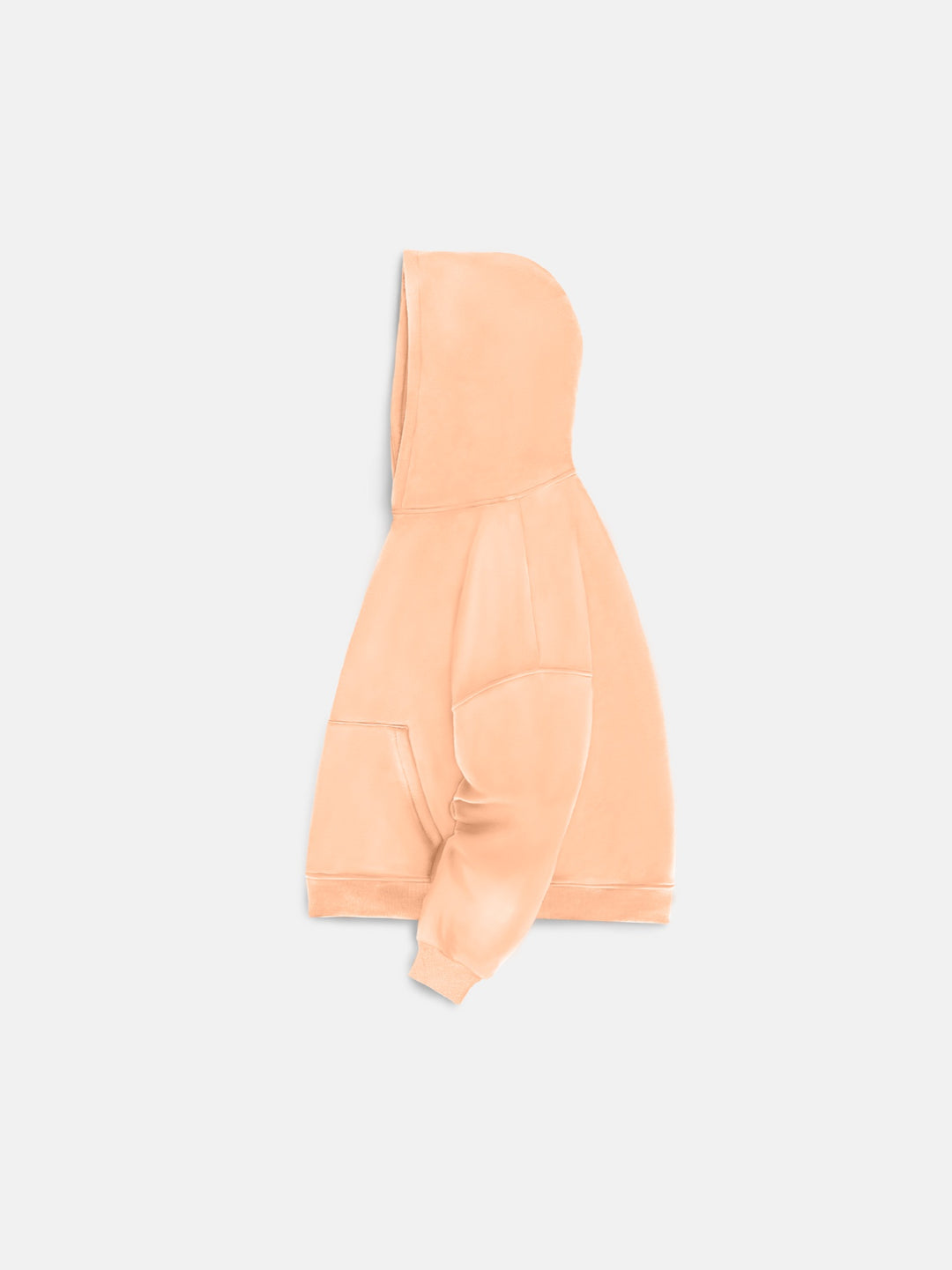 Oversize Basic Hoodie - Peach Fuzz