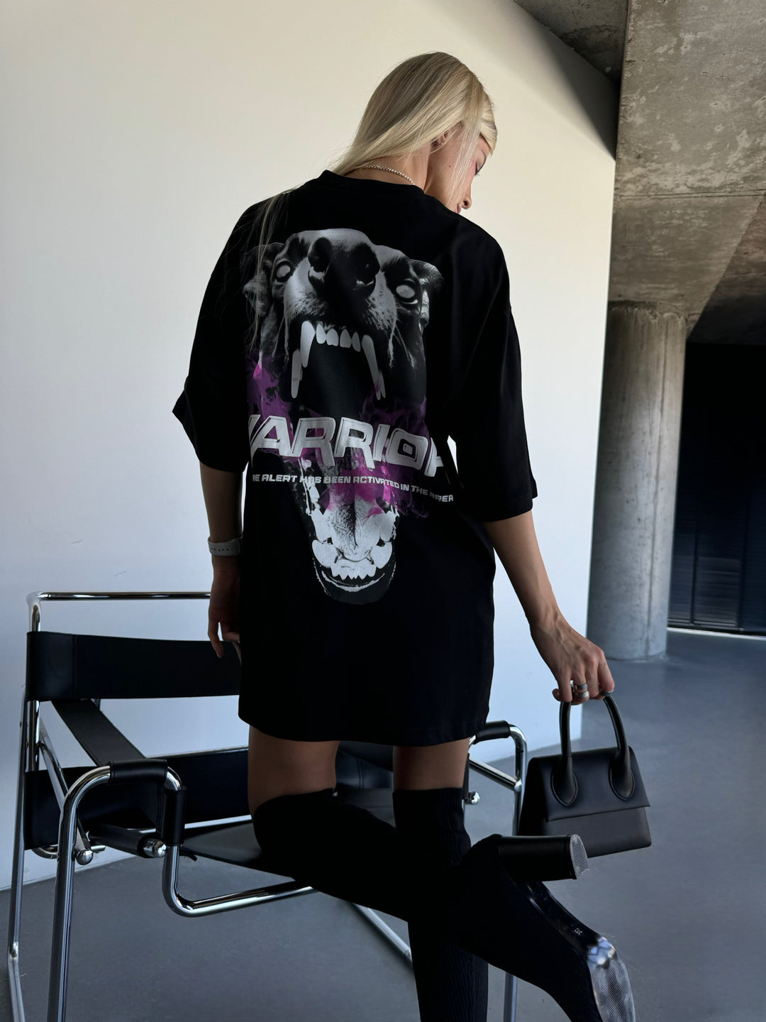 Oversize Warrior T-Shirt - Black