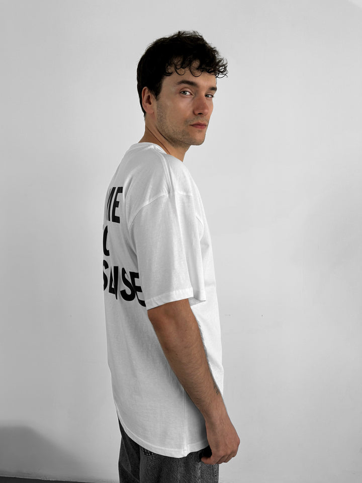Oversize Nonsense T-shirt - Ecru