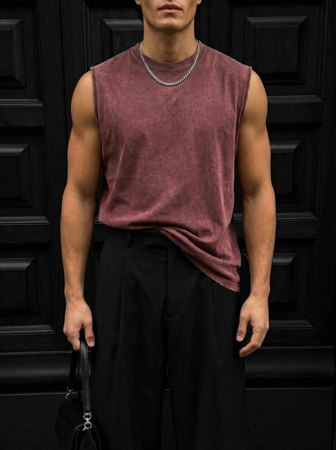 Oversize Washed TankTop - Bordeaux