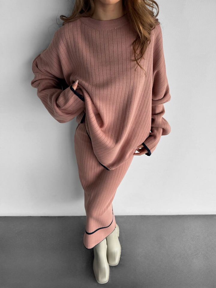 Knit Line Pullover - Pouder