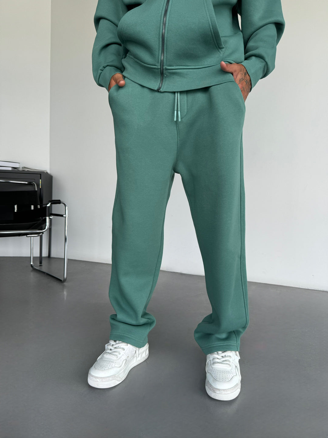 Basic Trousers - Faded Green