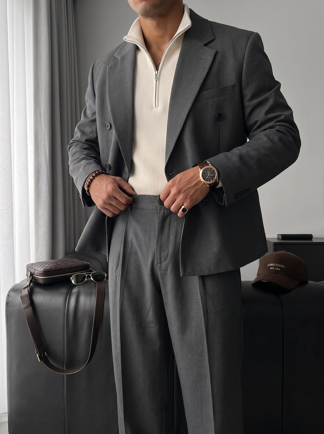 Oversize Tailored Suit - Anthracite