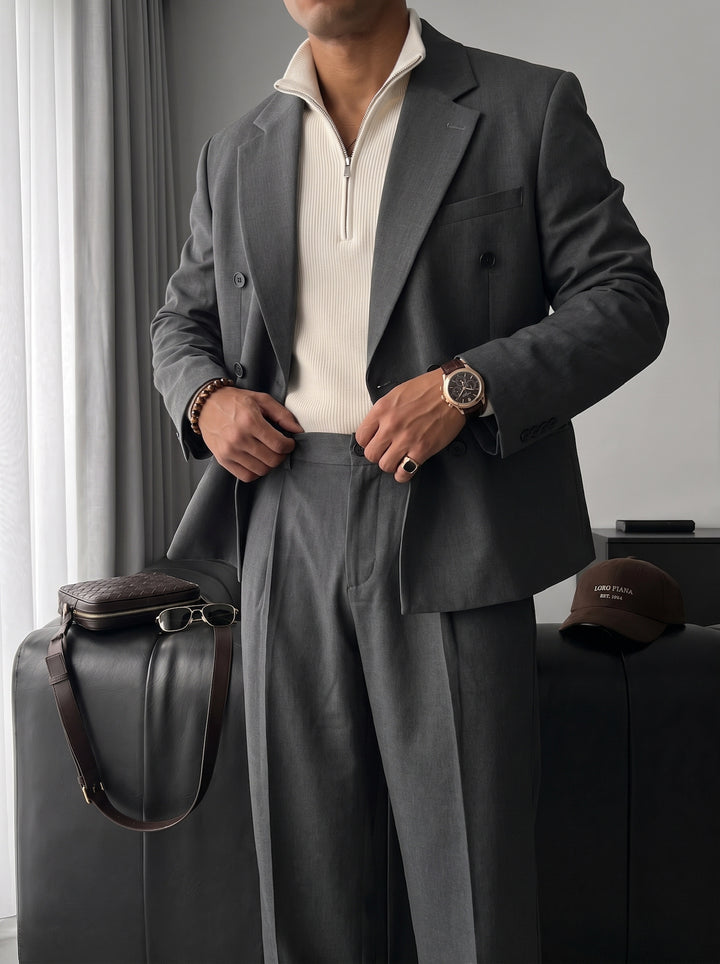 Oversize Tailored Suit - Anthracite