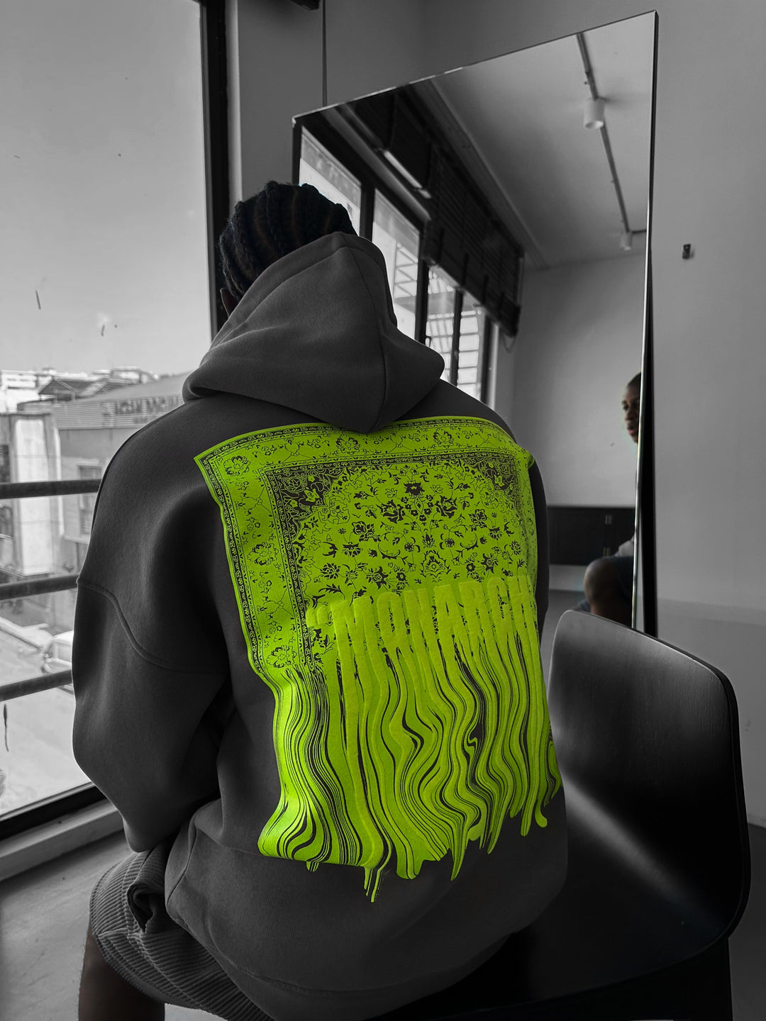 Oversize Monarch Hoodie - Anthracite