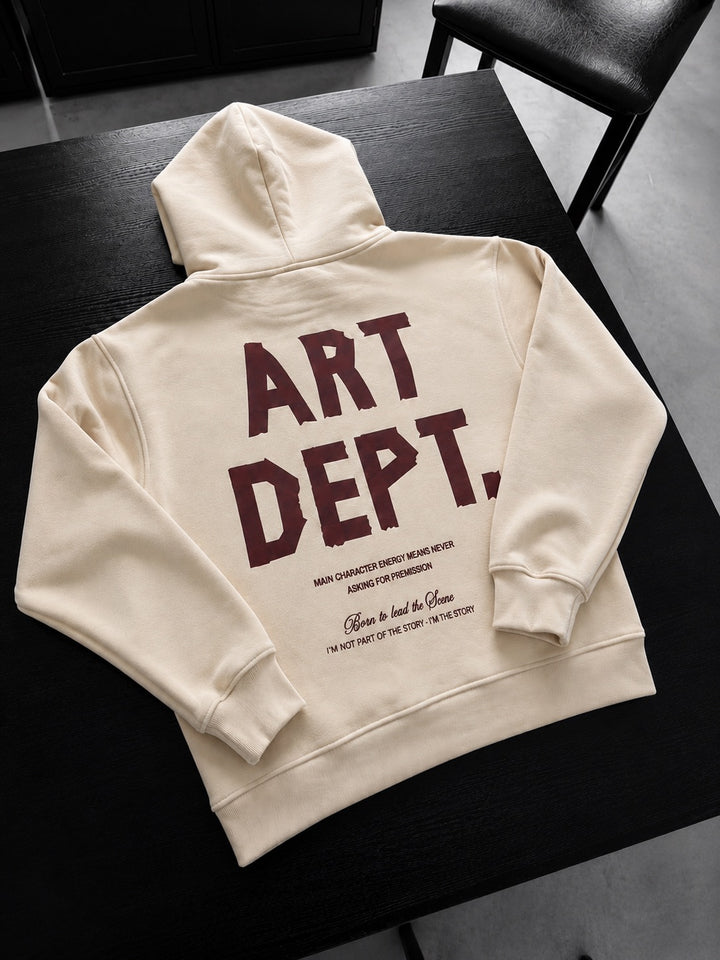 Oversize Art Dept. Hoodie - Beige