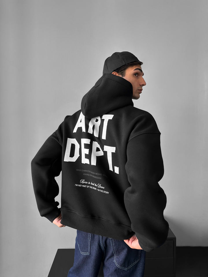 Oversize Art Dept. Hoodie - Black