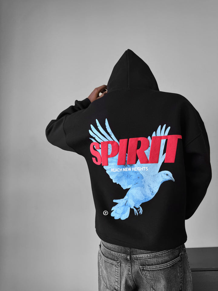 Oversize Spirit Hoodie - Black