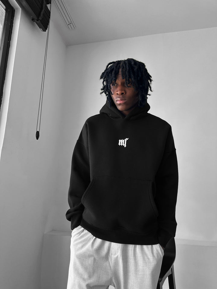 Oversize “EX” Hoodie - Black