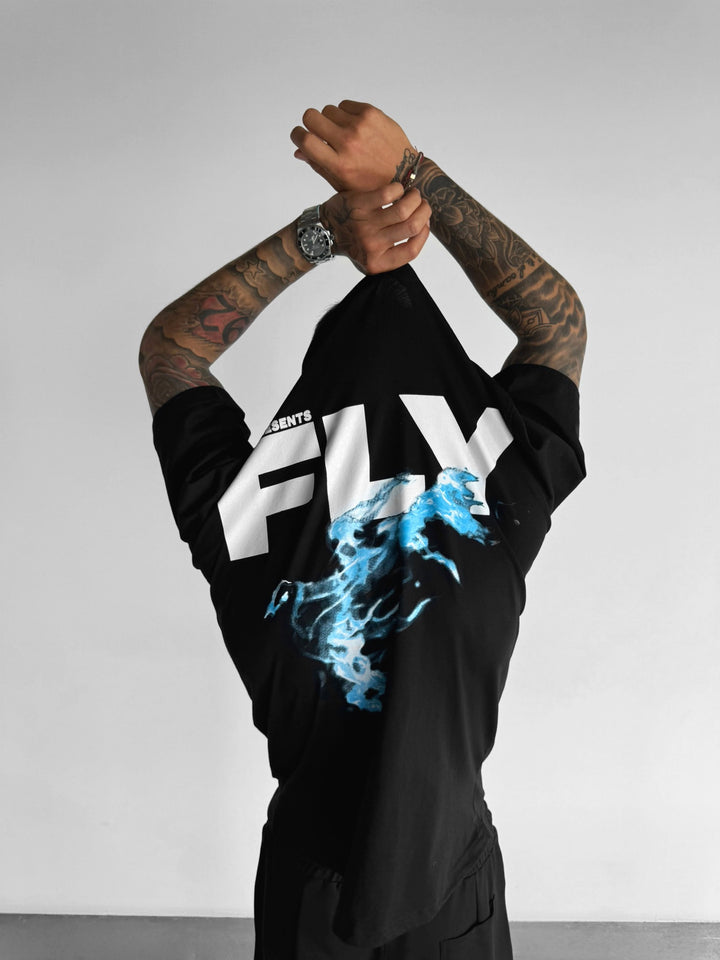 Oversize Fly T-shirt - Black