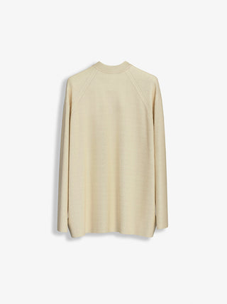 Slim Fit Knit Sweater - Beige