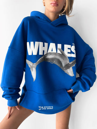 Oversize Whales Hoodie - Saks