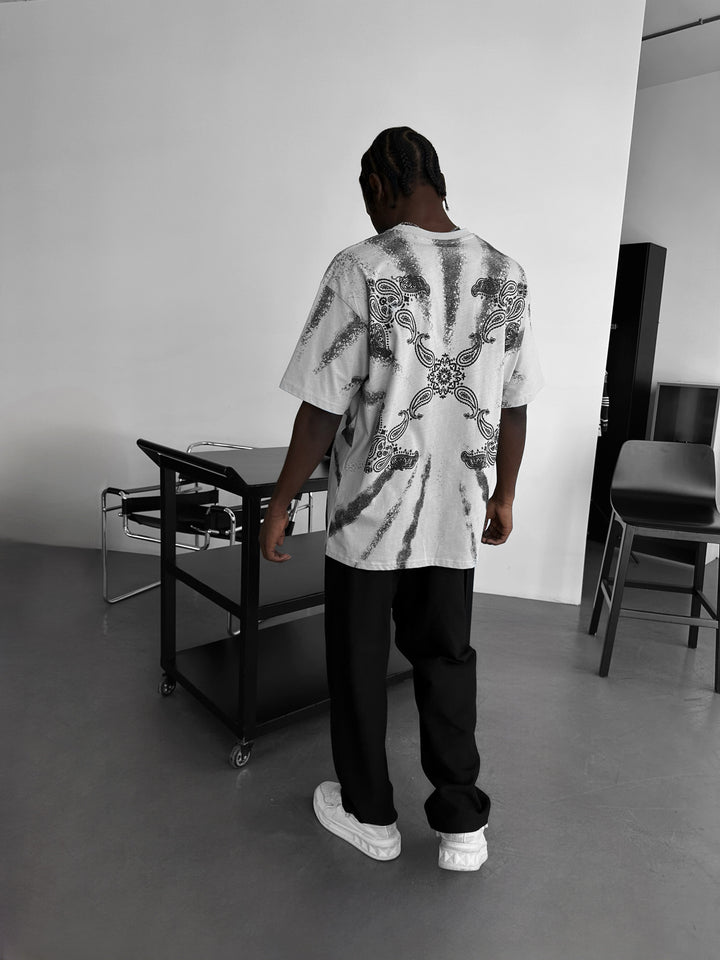Oversize 'Sacred' T-Shirt - Grey