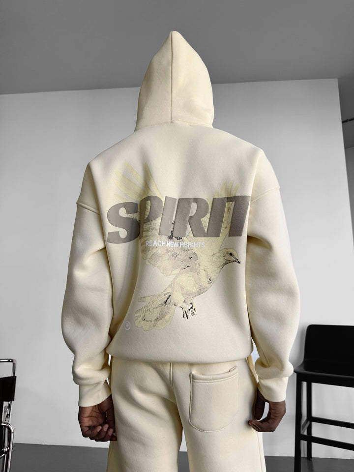 Oversize Spirit Hoodie - Antique White