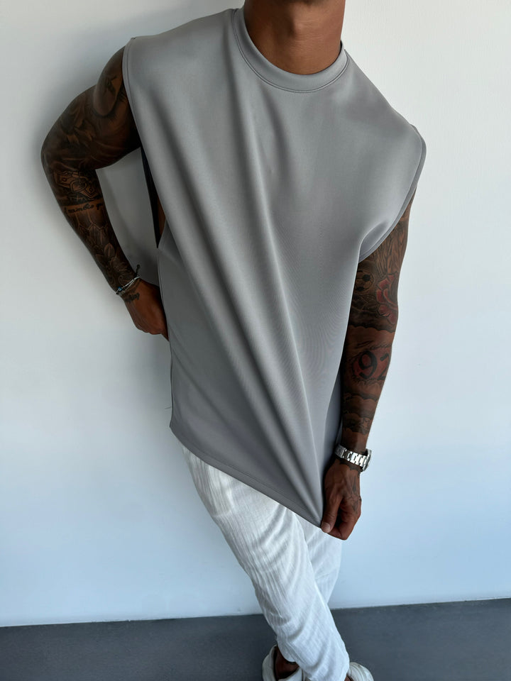 Oversize Diver Tanktop - Grey