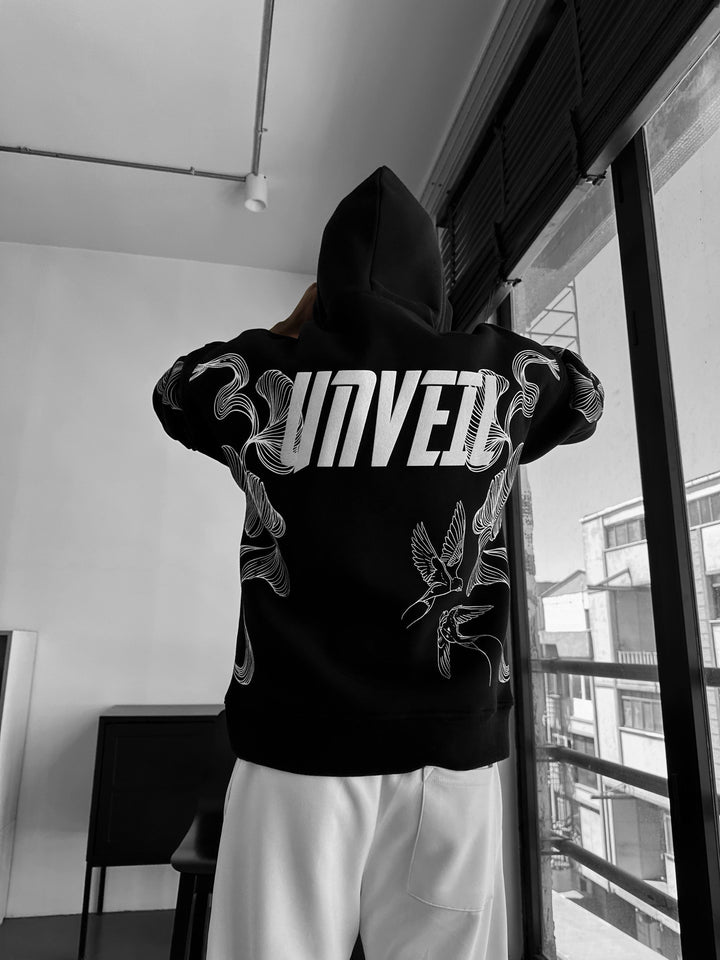 Oversize Unveil Hoodie - Black