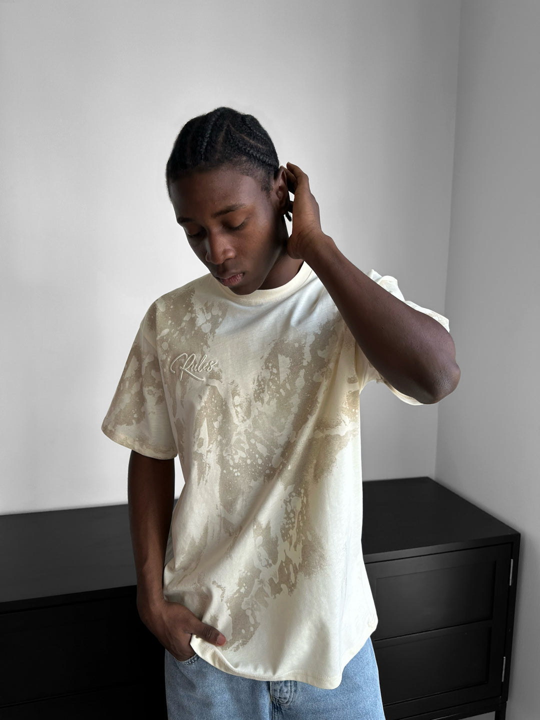 Oversize 'don’t waist it' T-Shirt - Antique White