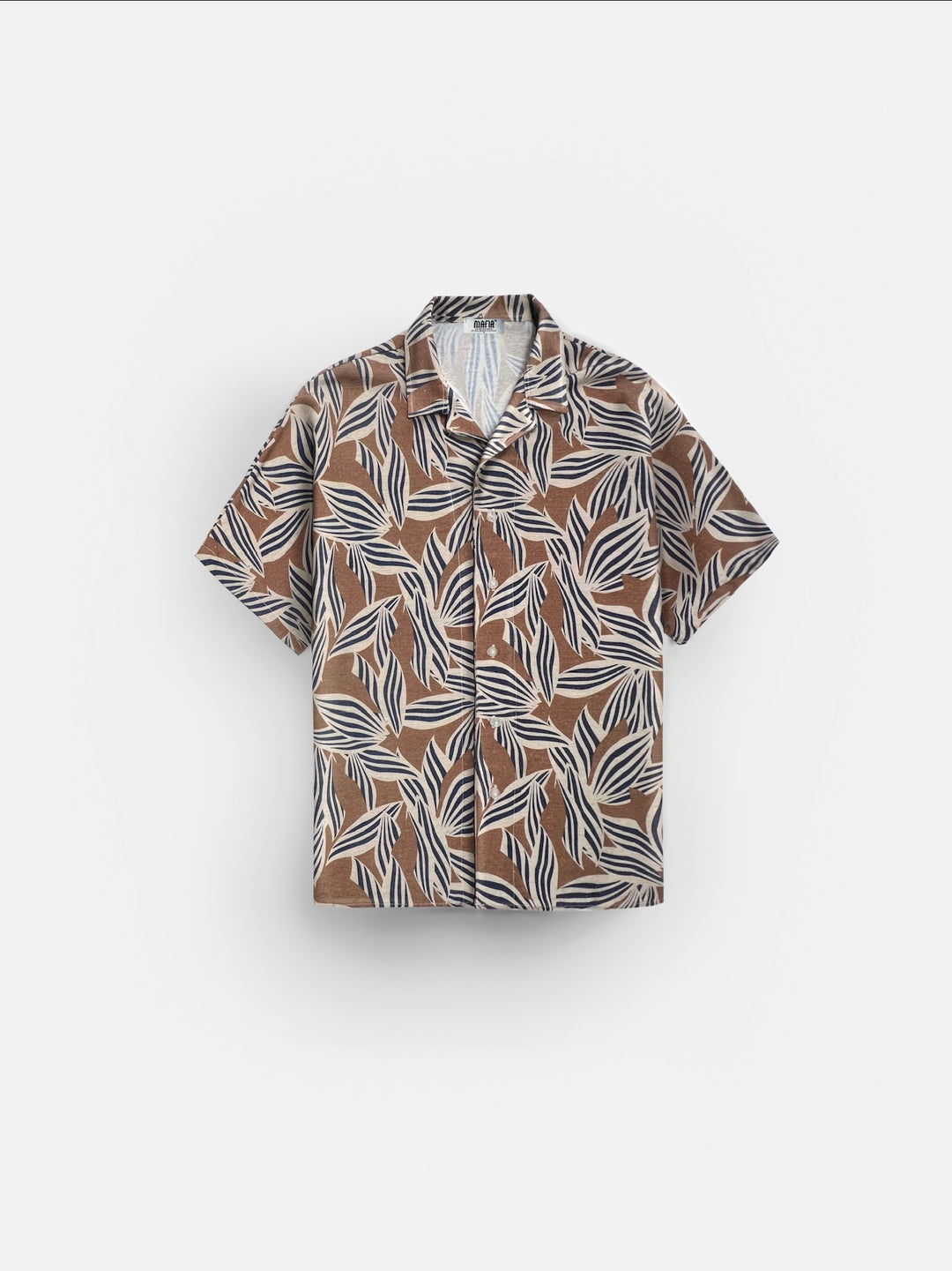 Oversize Details Shirt - Brown